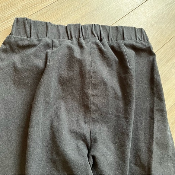 COS Black Pull On Trousers, Slim Fit Straight Leg Elasticized Waist, Size 6 - Picture 6 of 10